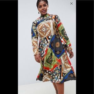 Asos scarf  midi dress